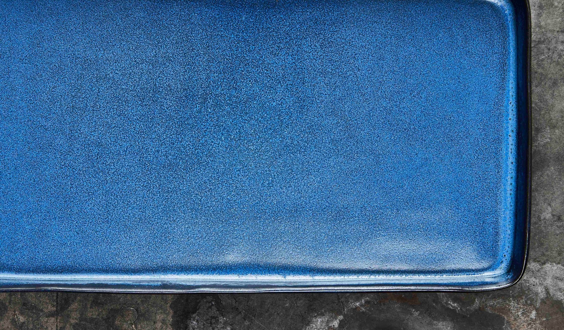 Raw rektangulær fadsæt, midnight blue - 2 stk. - Bahne